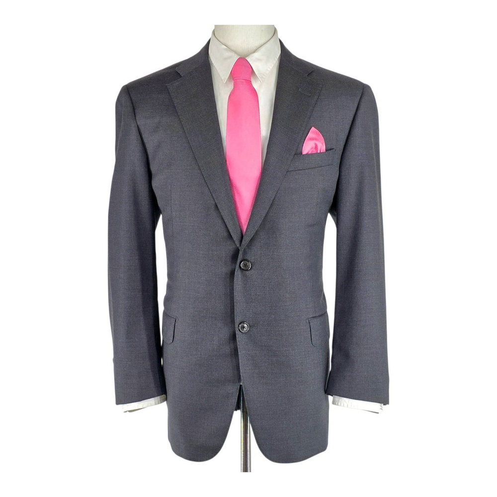 Quiet Luxury Hickey Freeman Beacon Blazer Men 42R Gray Wool USA Made Sport Coat - Picture 1 of 16